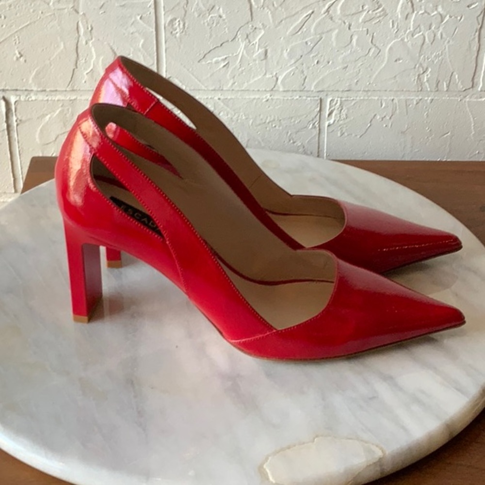 Escada Glossy Red Heels